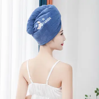 Волшебная шапочка для душа из мягкой микрофибры для женщин, ванная комната, суперпоглощающее быстросохнущее полотенце для волос для девочек, повязка на голову, тюрбан для волос, твист