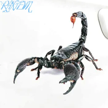 3D автомобильные наклейки животные на бампер паук геккон скорпионы для Fiat Punto 500 Palio Argo grande panda