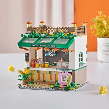 Наборы строительных блоков Coffee House Diamond Micro Mini, игрушки для друзей, девочек, мальчиков, детей и взрослых Для настольного компьютера ручной работы DIY