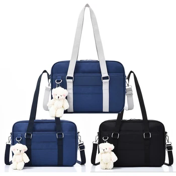 Милые студенческие сумки для девочек в японском стиле, сумки JK, портфель, сумка для книг, дорожные сумки-мессенджеры, сумки через плечо