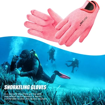 Неопреновые перчатки для подводной охоты Портативные перчатки для подводного плавания с аквалангом Легкие эластичные, защищающие от царапин Удобные аксессуары для активного отдыха