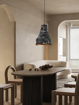 2023 Новая люстра для столовой, оригинальная спальня, кабинет, прикроватная подвесная лампа в японском стиле Ваби-саби, подвесной светильник для гостиной