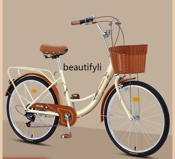 Велосипед Женский Пригородный Легкий Велосипед с твердыми шинами Взрослый Мужчина Студент колледжа Взрослый
