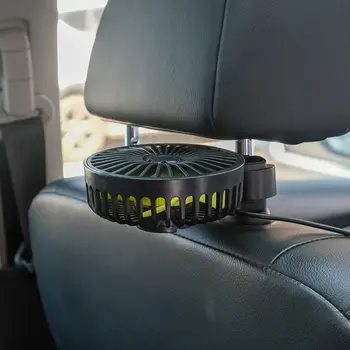 Спинка автомобиля, Подголовник заднего сиденья, 3-скоростной USB-вентилятор, вентилятор воздушного охлаждения для внедорожника Auto 