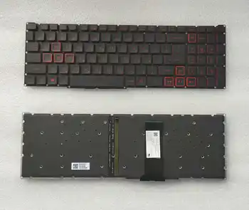 Новый Иврит для ACER Nitro 5 AN515-54 AN515-55 AN515-43 AN515-44 AN715-51 AN517-52 Красная подсветка клавиатуры ноутбука
