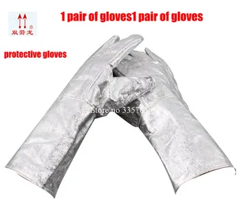 новые высокотемпературные перчатки из алюминиевой фольги с защитой от радиации огнеупорные перчатки с защитой от ожогов 300 градусов