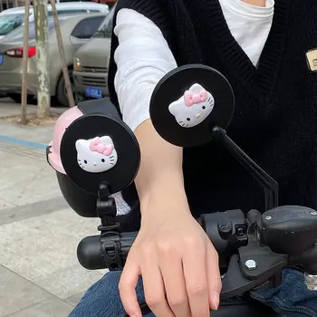 Cinnamoroll Hello Kitty My Melody Sanrio Плюшевый мультяшный Электрический велосипед с выпуклым отражателем заднего вида, аниме Плюшевая игрушка для девочки в подарок