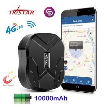 4G LTE TK905B GPS трекер Автомобильное устройство слежения за транспортным средством 10000 мАч Магнит длительного ожидания Водонепроницаемая автомобильная GPS сигнализация в режиме реального времени