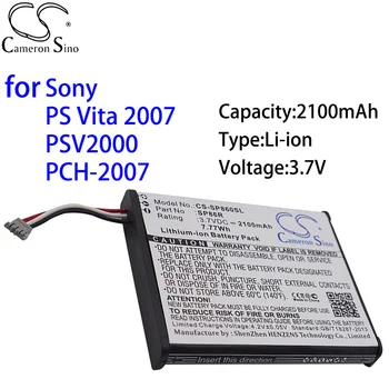 Кэмерон Китайско для Sony для PS Vita 2007 для PSV2000 для PCH-2007 Литий-ионный 3,7 В 2100 мАч