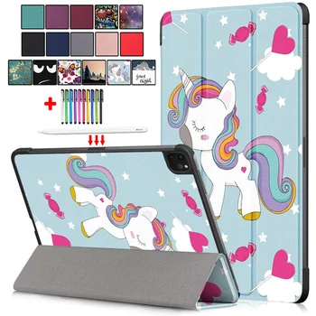 Планшет Kawaii Unicorn Cat Для iPad Pro 11 Case 2021 A2301 A2459 A2460 Fold Skin PC Back Funda Для iPad Pro 11 2020 2018 Чехол