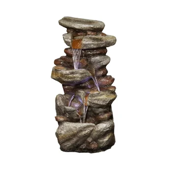 29,9-дюймовый каменный фонтан со светодиодной подсветкой [на складе в США]