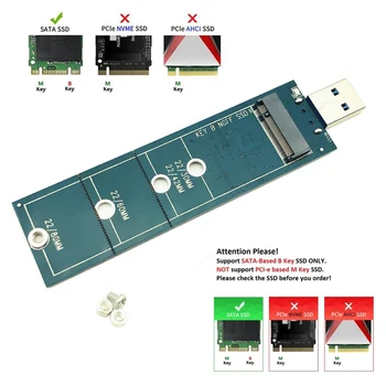 НОВЫЙ M2 SSD Адаптер M2 USB Адаптер M2 к USB 3.0 USB 3 USB3 6Gb Riser Converter для 2230 2242 2260 2280 B + M Key NGFF M.2 SATA SSD