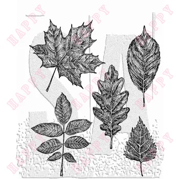 Металлические штампы и штампы с эскизными листьями, украшение для дневника, альбома для скрапбукинга 