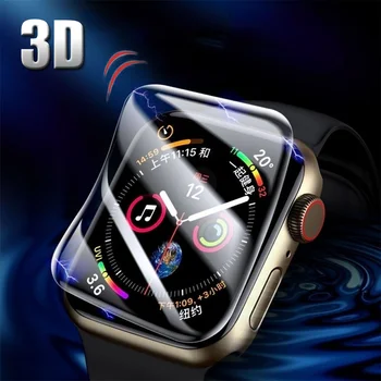 3ШТ Закаленной 3D Пленки для Apple Watch 8 7 6 SE 5 4 3 2 1 Защитные пленки для экрана 40 мм 41 мм 42 ММ 44 мм 45 мм 38 мм на iwatch Ultra 8 49 мм