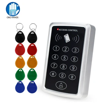 RFID-Контроллер Автономная Клавиатура Контроля Доступа с 10 брелками EM4100/4200 Картридер 125 кГц Для Системы Контроля Доступа К Двери