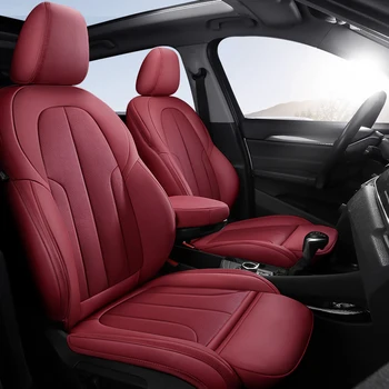 Чехлы для автомобильных сидений Только для Fiat 500 2011-2014, Аксессуары для интерьера на заказ, высококачественная натуральная кожа Auto Automovil