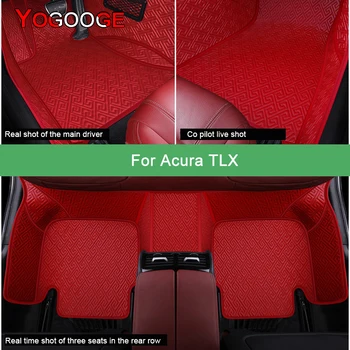 Автомобильные коврики YOGOOGE для Acura TLX, роскошные автоаксессуары, ковер для ног