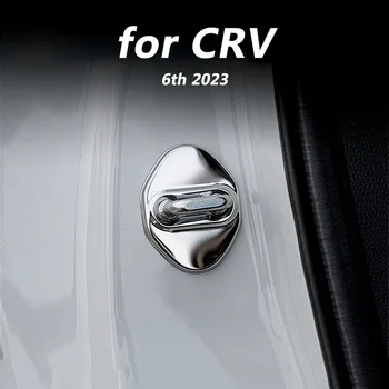 для Honda CRV CR-V 6th 2023 Аксессуары для оформления интерьера автомобиля металлическая дверная защелка защитная крышка 4шт