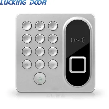 Биометрический контроль доступа по отпечаткам пальцев 125 кГц Считыватель клавиатурных карт Система дверного замка RFID 200 пользователь