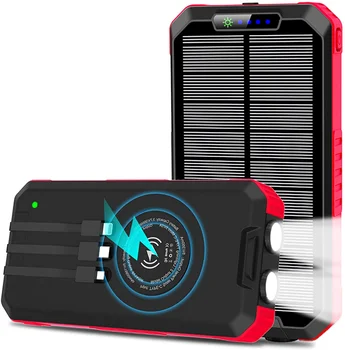 Водонепроницаемая тонкая солнечная зарядка, портативное зарядное устройство для power bank, двойное USB-солнечное зарядное устройство