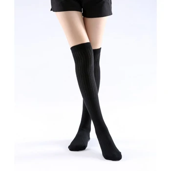 Осень-зима, новый стиль, танцевальные нескользящие спортивные носки для йоги, высокие носки выше колена, женские носки, носки для девочек, Хлопковые сексуальные чулки