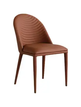 Обеденный стул Для дома, легкий, роскошный, современный, простой, скандинавский, Интернет высокого класса, Красный стул, Итальянская минималистичная гостиная Отеля