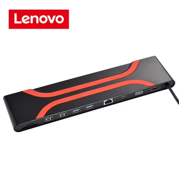 Lenovo LX1901 10 In 1Type C USB3.0 Концентратор SD HD Адаптер интерфейса Gigabit Ethernet Док-Станция для MacBook Pro и Ноутбуков