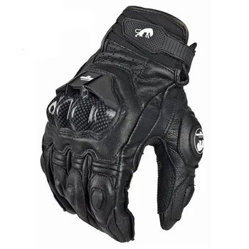Мотоциклетные перчатки Furygan AFS 6 Long Knight из углеродного волокна, перчатки для защиты от падения, Кожаные Дышащие Перчатки для верховой езды