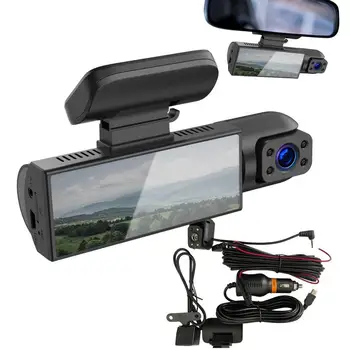 Фронтальная камера для грузовика, 2-канальная видеорегистратор, регистратор вождения, автомобильный регистратор, камера приборной панели, Парковочный монитор с записью