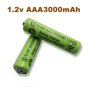 AAA 3000 мАч 3A 1,2 В Ni-MH желтый аккумуляторный элемент для MP3 RC игрушек светодиодный фонарик фонарик