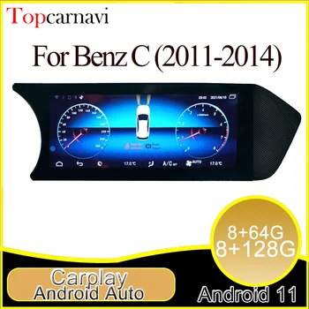 Android 10 автомобильный мультимедийный DVD-радио плеер GPS glonoss навигация CarPlay для Benz C W204 2011-2014 ntg4.0-ntg4.5