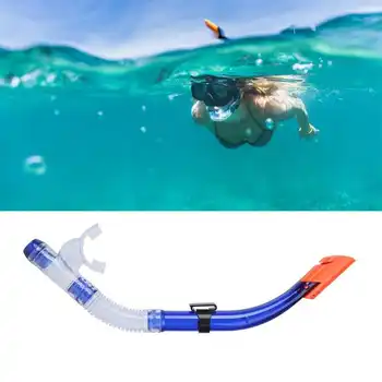 Трубка для подводного плавания из Полусухой резины Дыхательная трубка для подводного плавания с маской и трубкой Оборудование для обучения плаванию с маской и трубкой