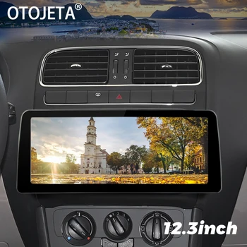 12,3-дюймовый Qled-Экран Android 13 Автомобильный Видеоплеер 2Din Радио Стерео Для VW POLO 5 2008-2020 GPS Мультимедийное Головное Устройство Carplay