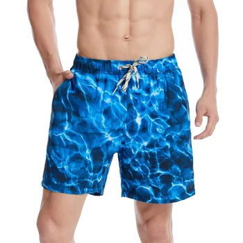 Мужские плавки с компрессионной подкладкой, эластичные мужские купальники 2 в 1, Быстросохнущие шорты для плавания в тренажерном зале для мужчин