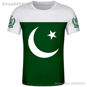 ПАКИСТАНСКАЯ футболка diy free custom name number пак футболка национальный флаг ислам арабский исламский пк пакистанский арабский принт фото одежда