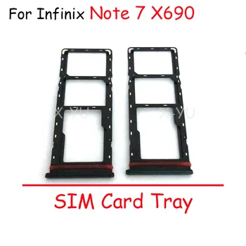 Для Infinix Note 7 X690 X690B Лоток для sim-карт Держатель устройства чтения карт памяти SD Слот Адаптер Запасные части