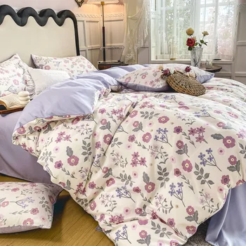 Пододеяльник в цветочном стиле для односпальной кровати funda nordica cama de 150, Пододеяльники размера 