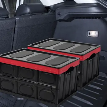 Портативный Складной органайзер для багажника автомобиля, Полипропиленовый ящик для хранения, сумки-контейнеры для уборки салона автомобиля