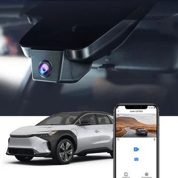 Видеорегистратор для Toyota bZ4X 2022 2023 XLE Limited, Fitcamx DVR 4K Dash Camera Dashcam для автомобиля, Аксессуары Для Toyota