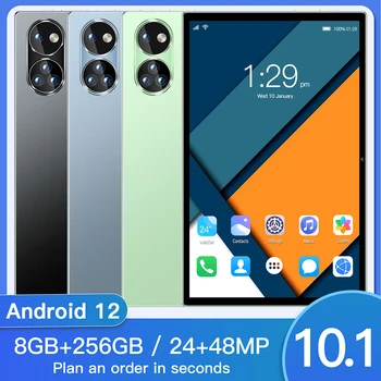 Новейший 10,1-дюймовый планшетный ПК Pa13 с двойной картой памяти и двойным режимом ожидания 8 ГБ ОЗУ 256 ГБ ПЗУ 5G LTE 24 / 48MP 2560 * 1600 Android 12 Планшетный ПК