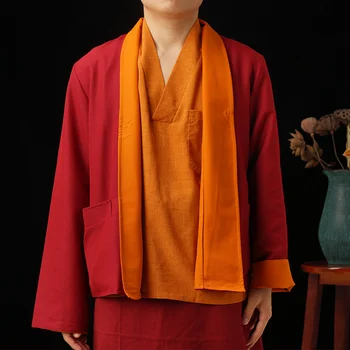 Носите одежду монаха-ламы с обеих сторон весной и осенью, одежду тибетского монаха, монахов и монахини в Тибете и тибетского буддиста