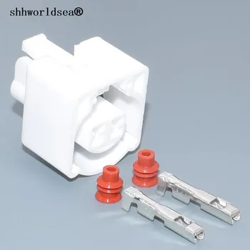 shhworldsea 2pin 2,3 мм автомобильный электрический штекер водонепроницаемый пластиковый разъем для подключения кабеля