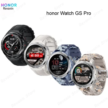 Смарт-часы Honor Watch GS Pro Мужские 5ATM Водонепроницаемые смарт-часы SpO2 пульсометр Bluetooth Телефонный звонок Батарея на 25 дней