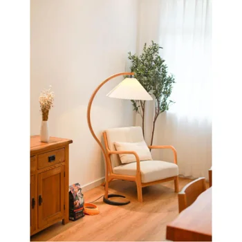 Скандинавский современный минималистичный одноместный стул из массива дерева, маленький ленивый стул, балконный стул, одноместный диван, кресло, спальня, комната отдыха