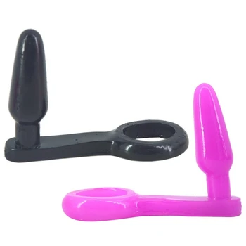 Мужское кольцо-палочка-массажер, реалистичный фаллоимитатор, силиконовая Анальная пробка, стимулятор точки G, секс-игрушка для взрослых, мастурбация унисекс, 20 ре