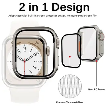 1 шт. Защитный чехол для часов Ultra Watch, чехол для Apple IwatchS7, устойчивый к царапинам чехол для ПК, пленка, встроенный защитный чехол