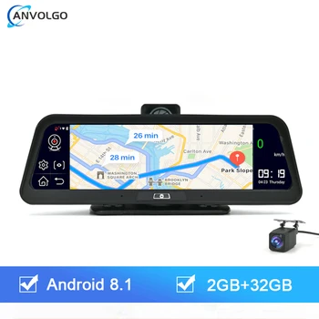 4G Drive Recorder ADAS Dash Cam Android 8.1 2 + 32G Автомобильное Зеркало Заднего вида камера Видеорегистратор Приборная панель GPS Автомобильный Видеорегистратор Датчик парковки BT