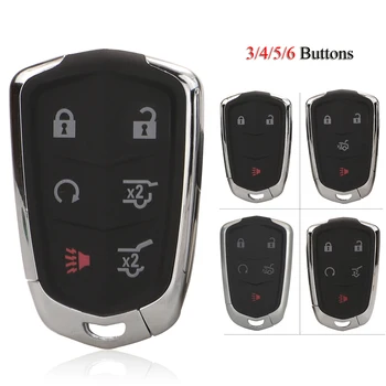 3/4/5/6 Кнопок Smart Remote Control Автомобильный Ключ В Виде Ракушки Брелок Для Cadillac SRX CTS ATS XTS Escalade ESV Со Вставным Ключом