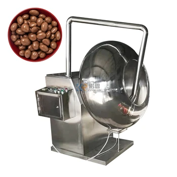 Новейший продукт Машина для нанесения шоколадной глазури Коммерческая машина для нанесения пленки на сахарную глазурь Машина для обработки арахиса