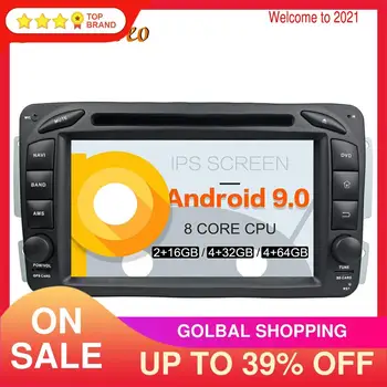 Android 9 PX5/PX6 Автомобильный DVD-плеер Мультимедийный Плеер GPS Навигация Для Benz W203/W209/W463/W168 Авто Радио Стерео Головное устройство DSP